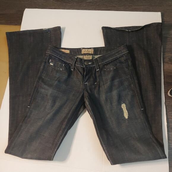 William Rast Daisy Super Flare Blue Jean Size 26 Justin Timberlake Boho 70s Look - Picture 1 of 14